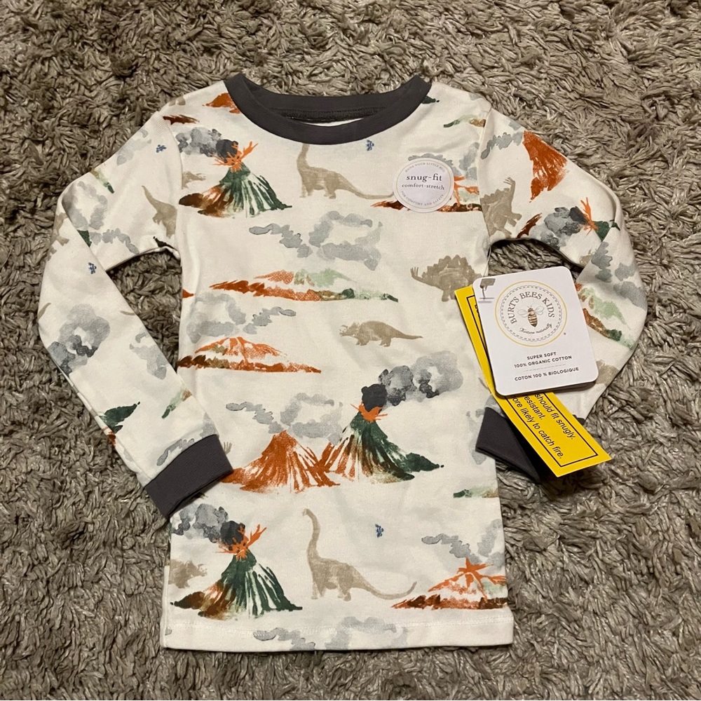 NWT Burt’s Bees Boys Pj Top